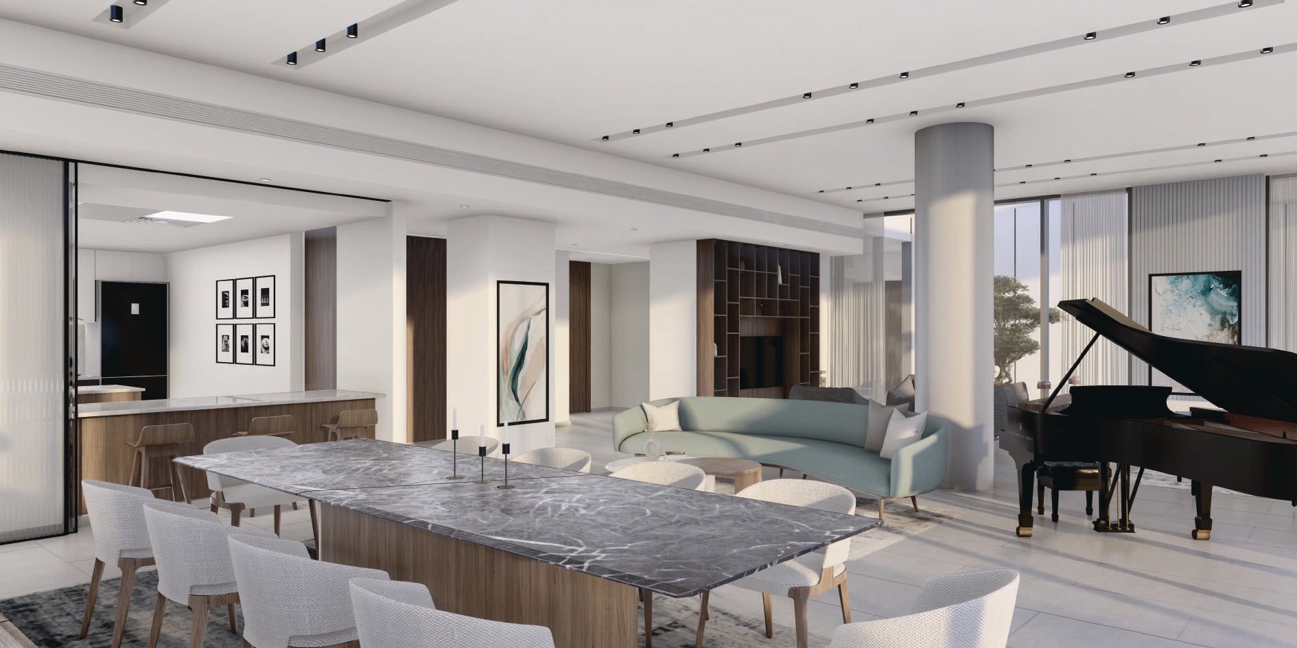 Premium bedroom at Canal by M with large windows and waterfront views Canal by M at Al Reem Island (18).jpg