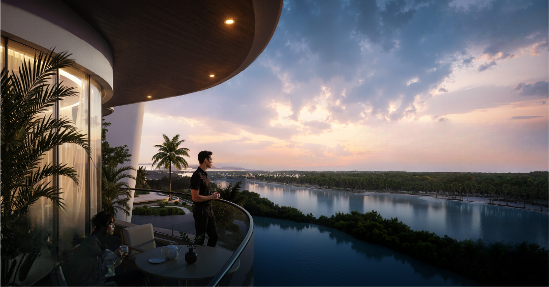 Radisson Residences 3 waterfront tower view on Al Reem Island showcasing contemporary residential architecture