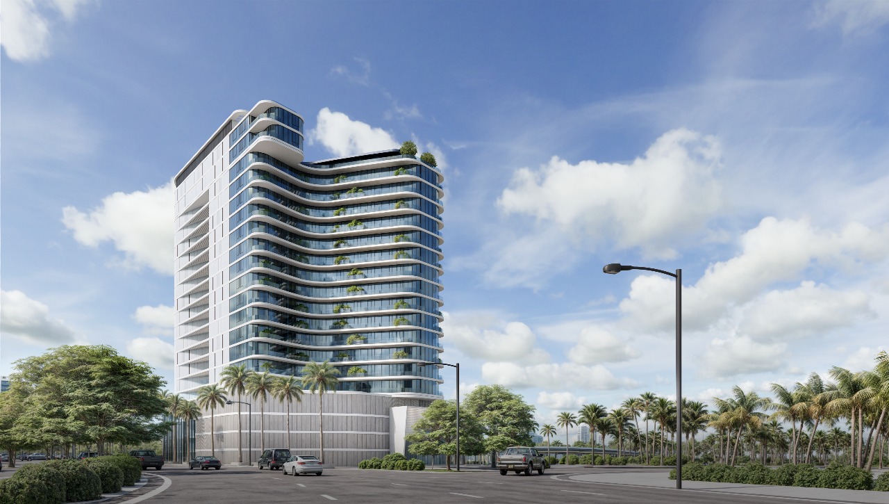 Marlin 2 waterfront residential tower with modern architecture on Al Reem Island, Abu Dhabi.