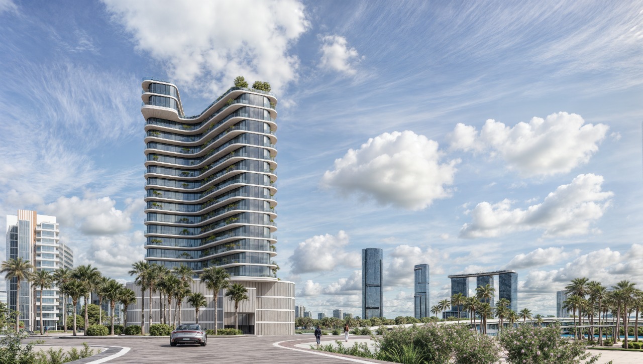 Elegant high-rise design of Marlin 2 overlooking the Arabian Gulf on Al Reem Island.