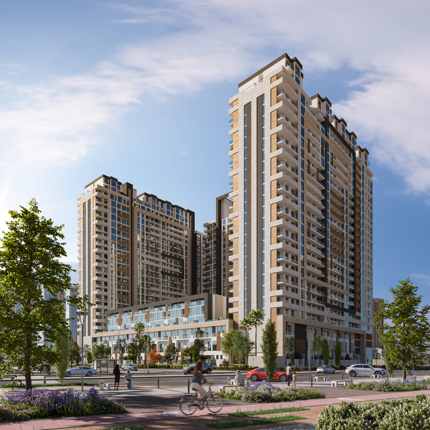 Entrance driveway exterior at The District Reportage Properties Al Reem Island
