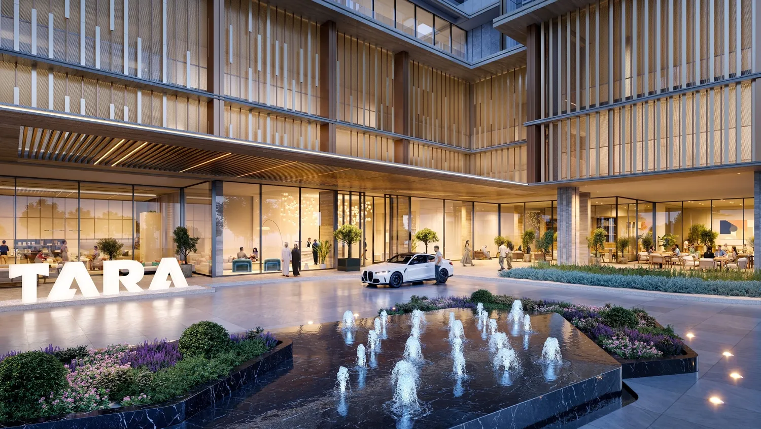 Tara Park Al Reem Island Abu Dhabi residential tower exterior showcasing modern architecture surrounded by landscaped green open spaces.