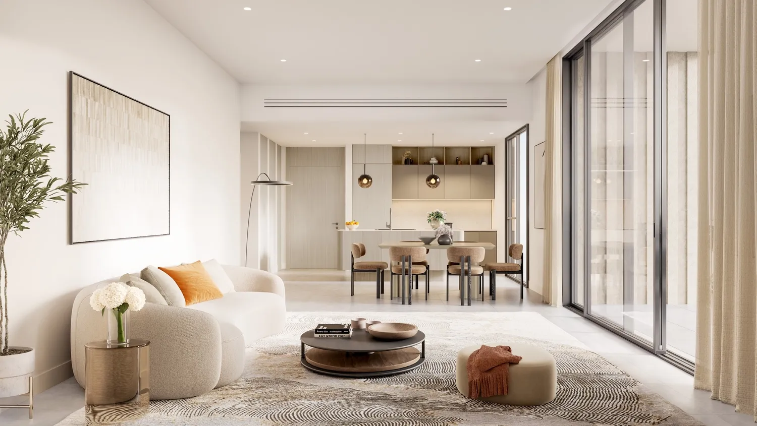 Residents lounge interior at Tara Park Modon Properties Al Reem Island Abu Dhabi providing upscale communal living space.