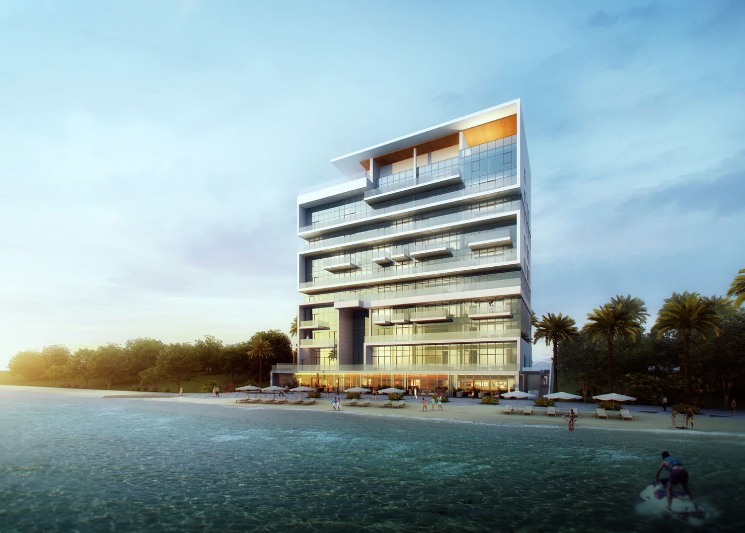 Reem Five grand entrance lobby featuring sophisticated interiors and luxury residential living on Al Reem Island Abu Dhabi.