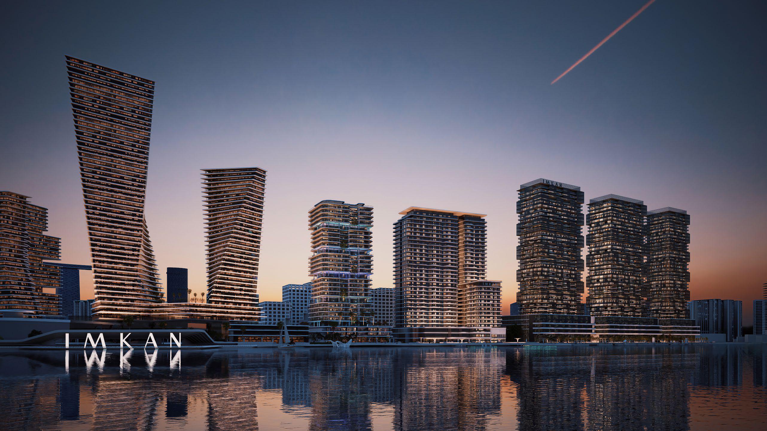 Aerial view of Sunstone on Al Reem Island, presenting an upcoming Abu Dhabi project with a vibrant community layout.