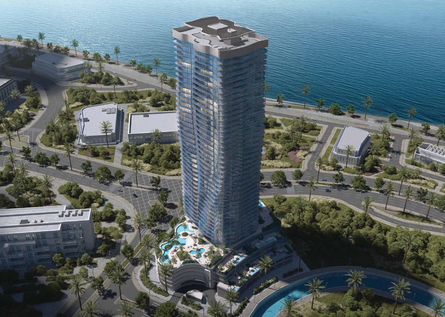Radiant Wave exterior on Al Reem Island showcasing modern high-rise design and premium waterfront living
