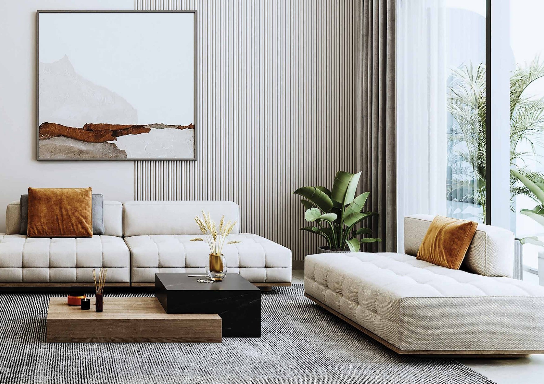 Radiant Wave penthouse interior with private pool, expansive living spaces, and ultra-luxury high-rise lifestyle