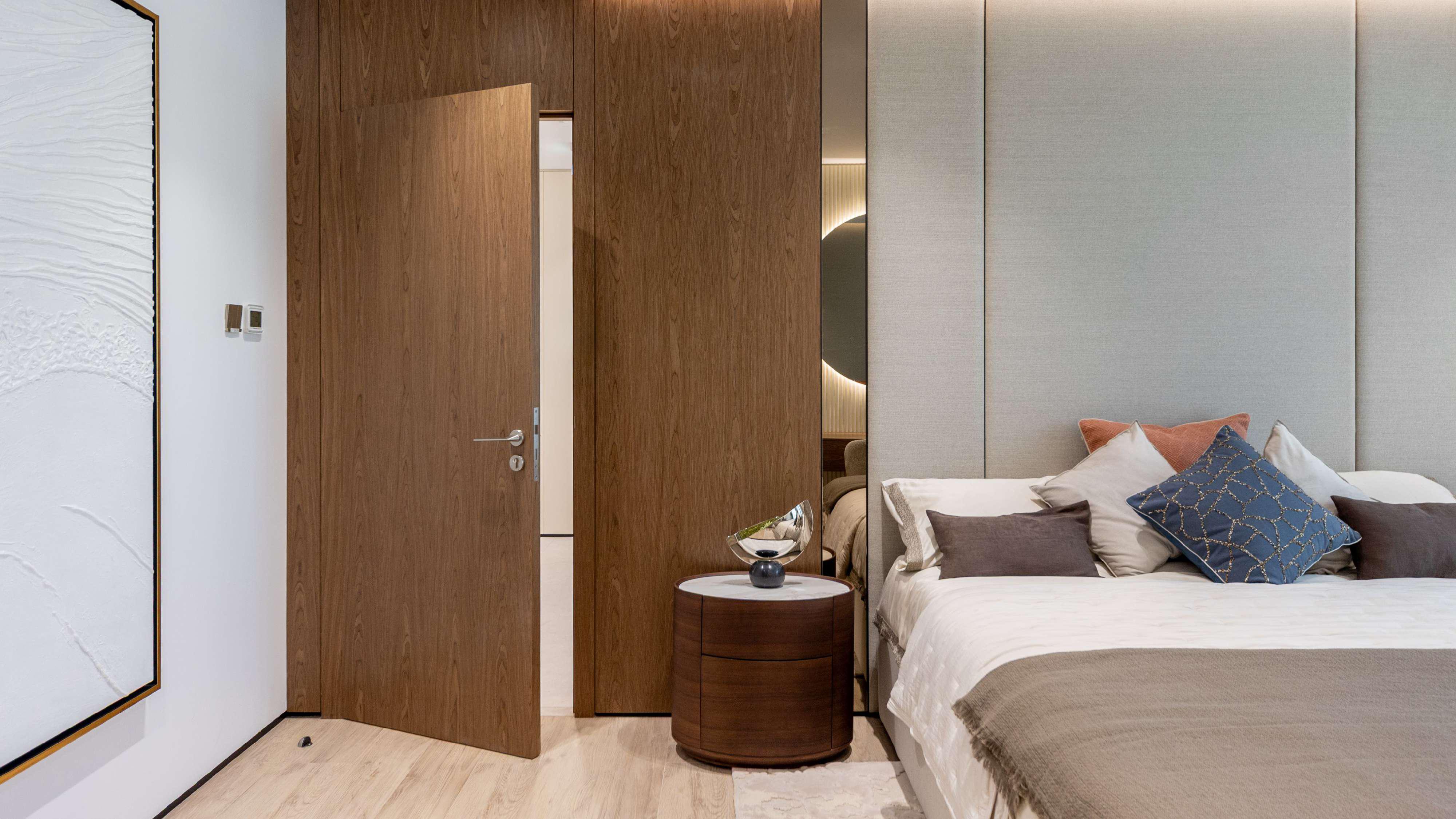 Duplex interior at A1LA Residence on Al Reem Island, Abu Dhabi, showcasing multi-level living, modern finishes, and refined luxury