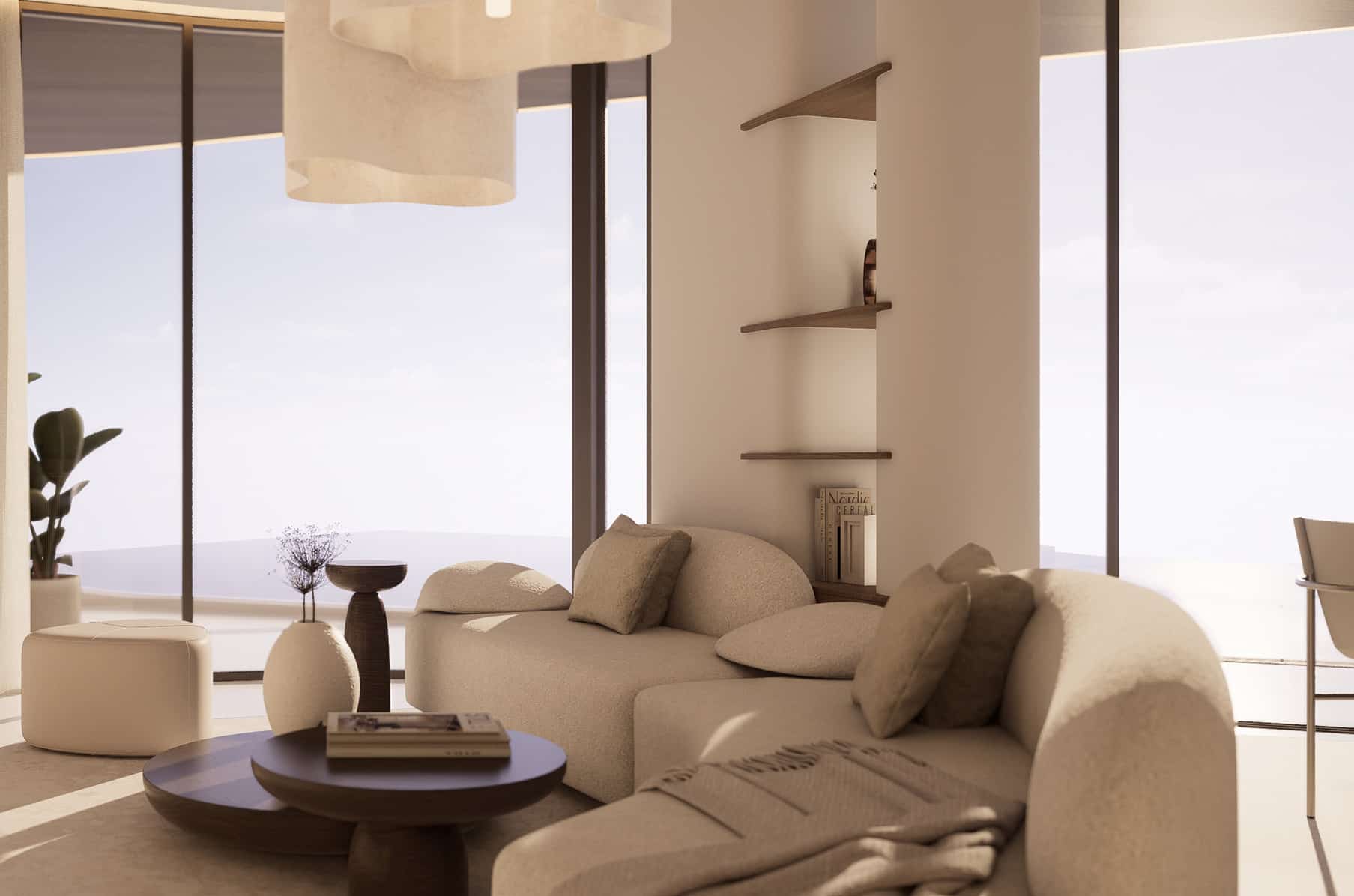 Flow25 wellness and leisure interior spaces including fitness center, spa, and cinema room supporting luxury lifestyle and relaxation.