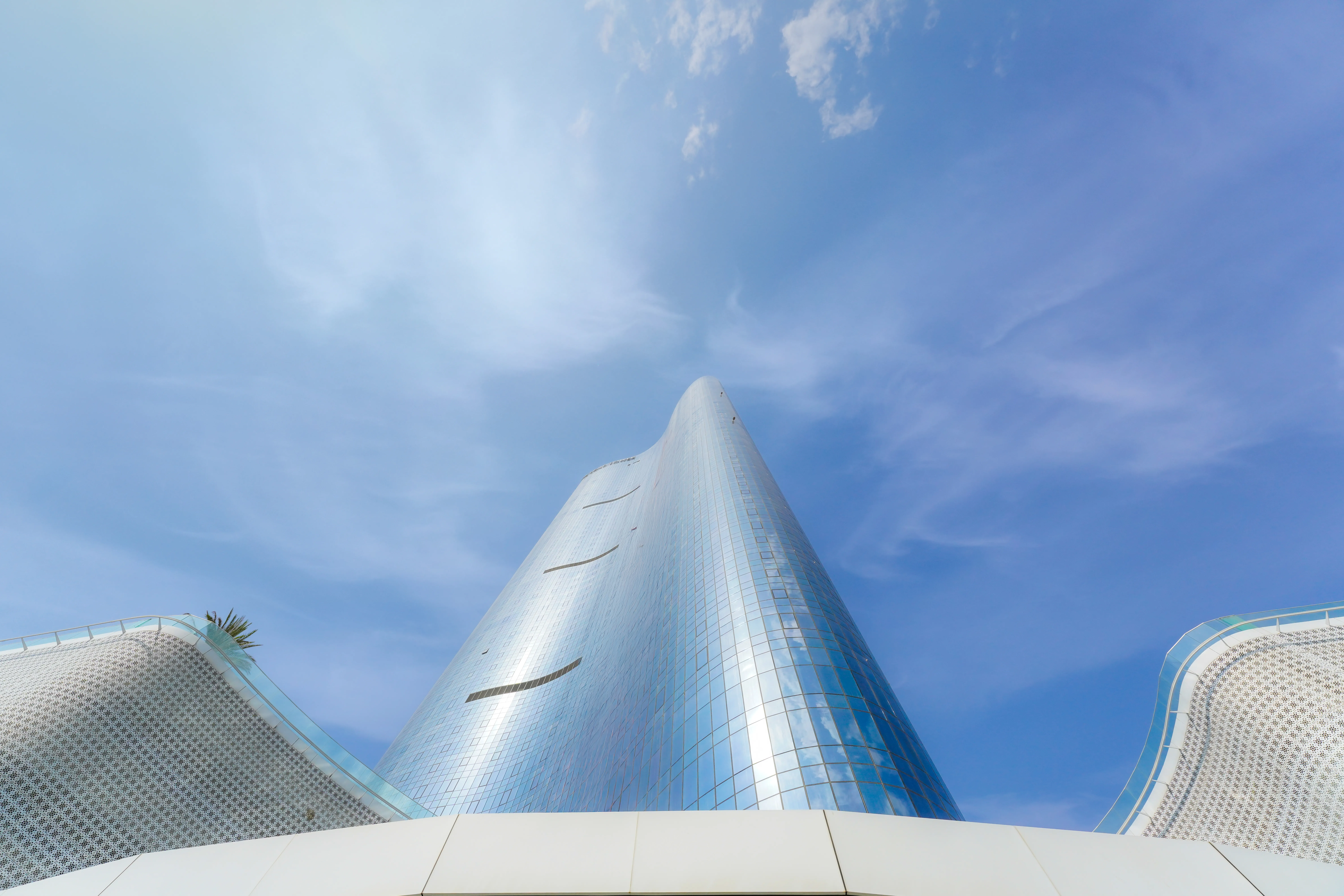 Leaf Tower residential building with distinctive architecture in Al Reem Island, Abu Dhabi.