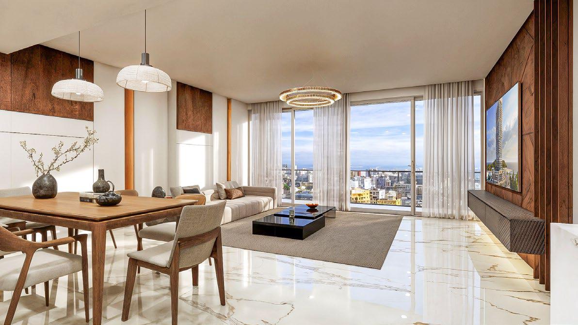 Radiant Elite Tower living room interior featuring modern finishes, natural lighting, and open-plan layouts.