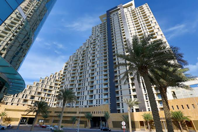 Mangrove Place residential tower exterior facade Al Reem Island Abu Dhabi view