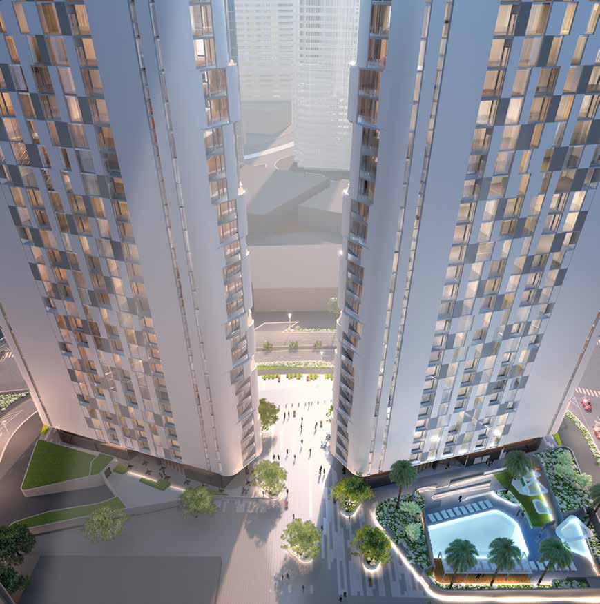 Meera Shams Abu Dhabi twin towers showcasing contemporary design and premium urban living