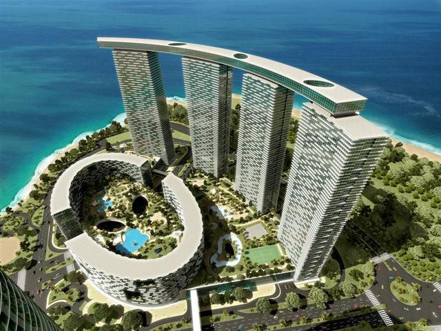 The Gate Towers façade in The Gate District, Shams Abu Dhabi showcasing elegant architecture and premium waterfront residential development.