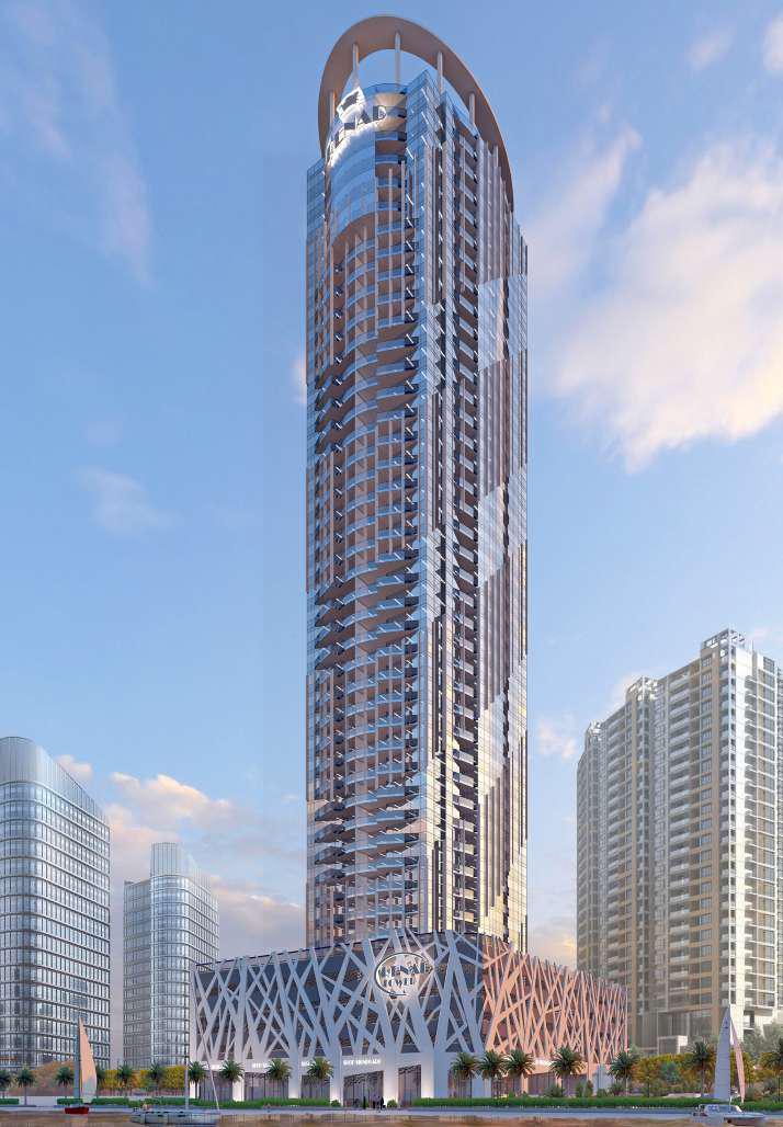 Renad Tower Al Reem Island Abu Dhabi residential tower entrance