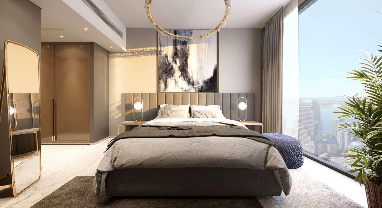 Renad Tower Al Reem Island Abu Dhabi luxury bedroom interior design