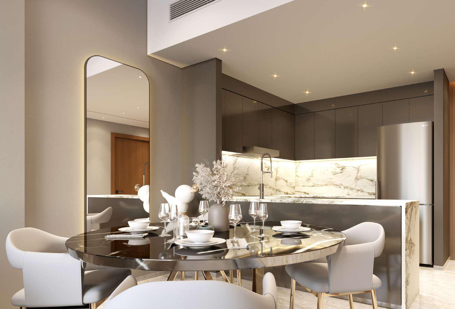 Renad Tower Al Reem Island Abu Dhabi elegant dining area interior