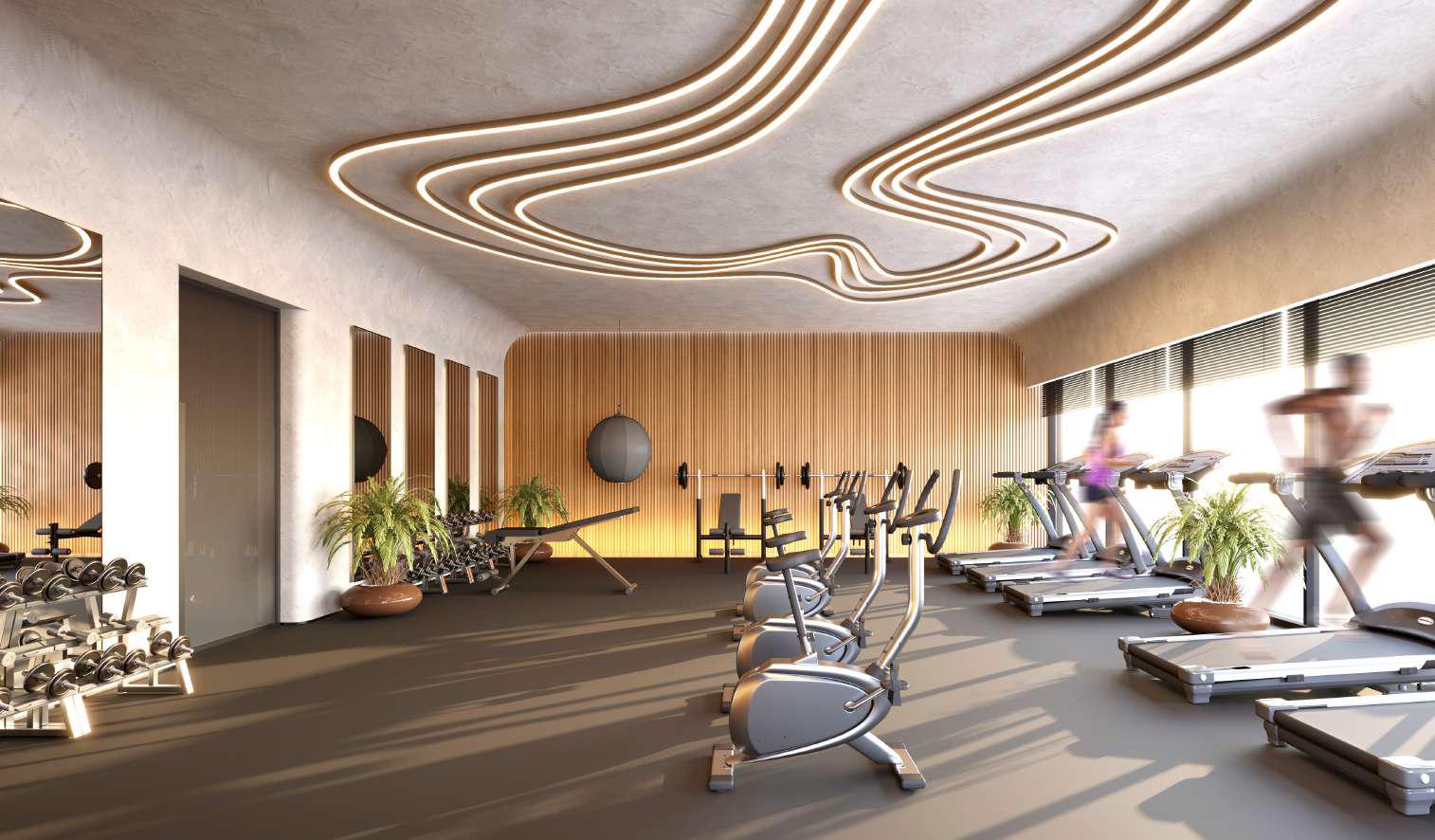 Renad Tower Al Reem Island Abu Dhabi modern fitness gym facility