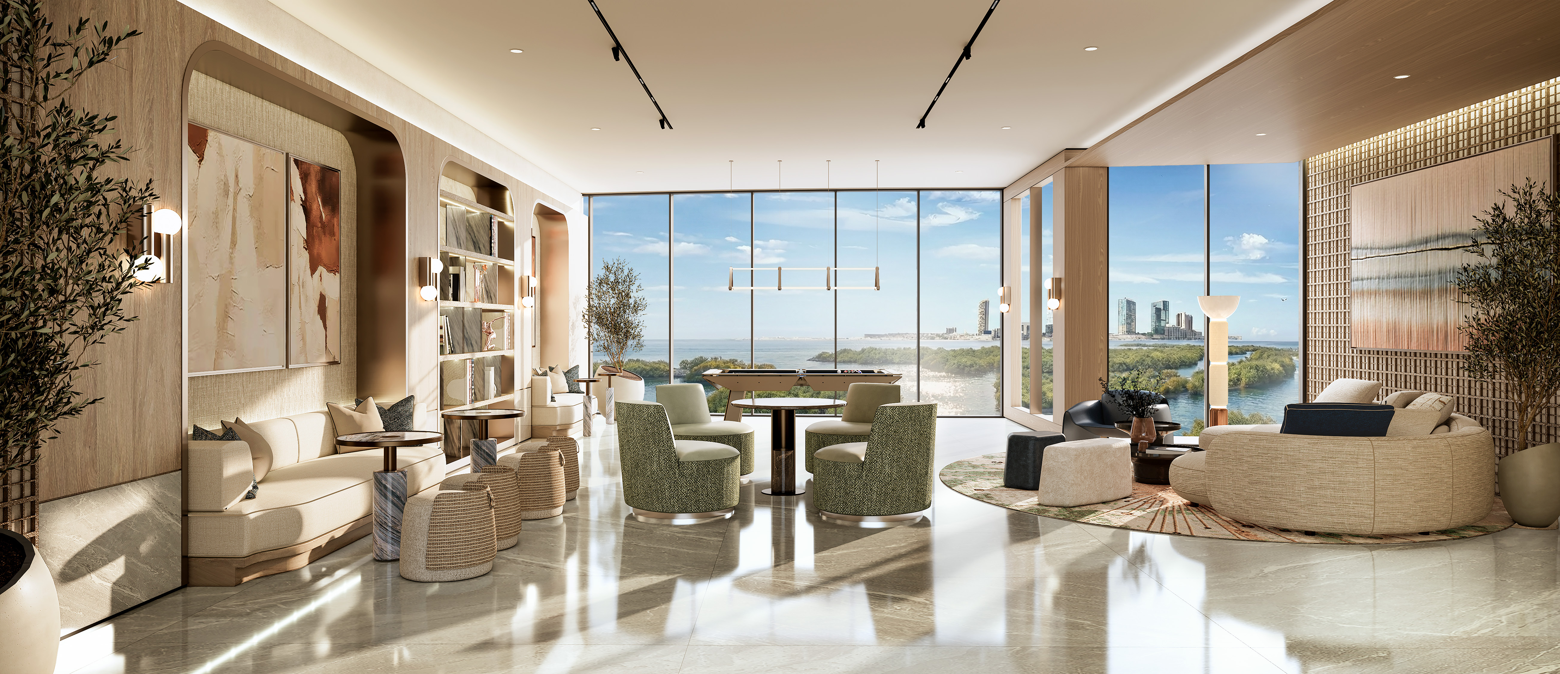 Radisson Residences Al Reem Island, Abu Dhabi luxury waterfront towers showcasing contemporary architecture within a premium branded residential community.