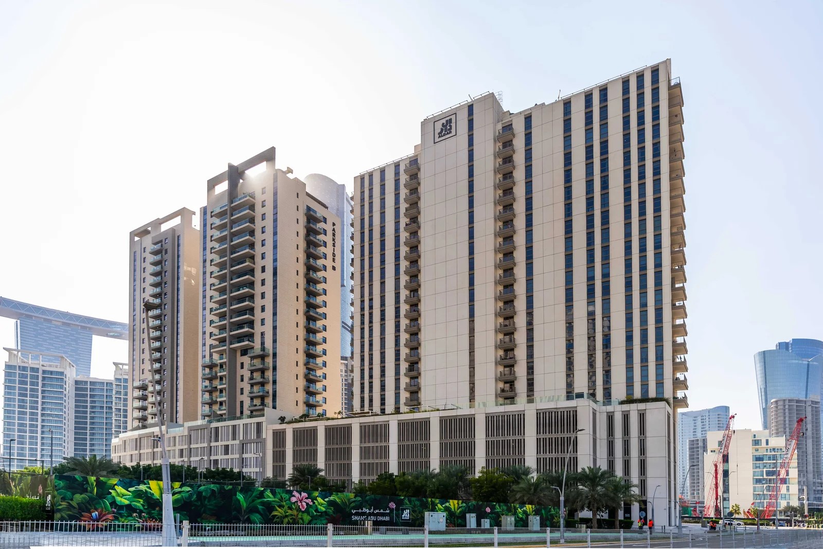 Reflection Tower exterior view on Al Reem Island Abu Dhabi showcasing modern waterfront high-rise architecture and skyline views.
